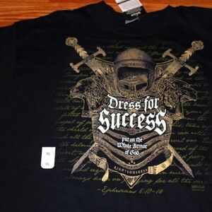 NWT Kerusso "Dress for Success" Christian T-Shirt - Size XL